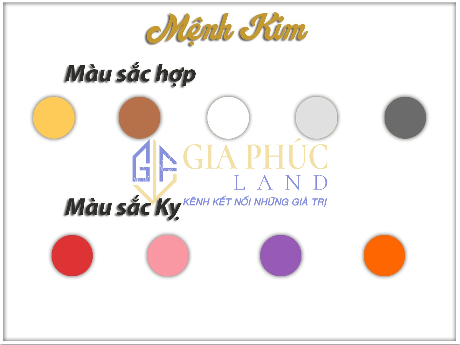 Bạn nên ưu tiên lựa chọn màu sắc hợp mệnh